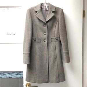 Max & Co Gray Wool Coat Knee Length